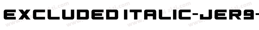 excluded italic-jer9字体转换